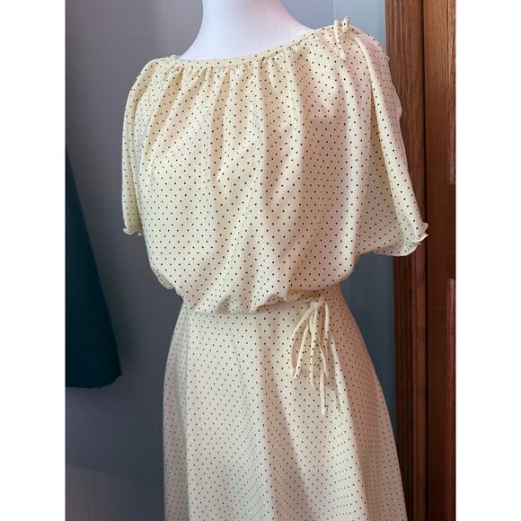 1970's Vintage Terri Juniors California Polka Dot Dress - Picture 3 of 7